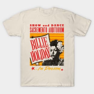 billie holiday live show graphic T-Shirt